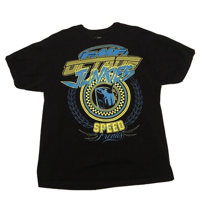 FMS Octane Junkies Speed Freaks T-shirts Black Mens XL Graphic Cotton Mexico