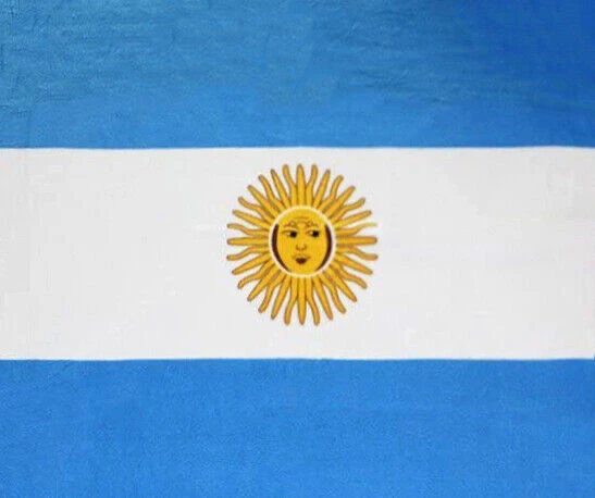 Cobertor de lã polar bandeira da Argentina 50 x 60 capa argentina Copa do Mundo - Imagem 2 de 2