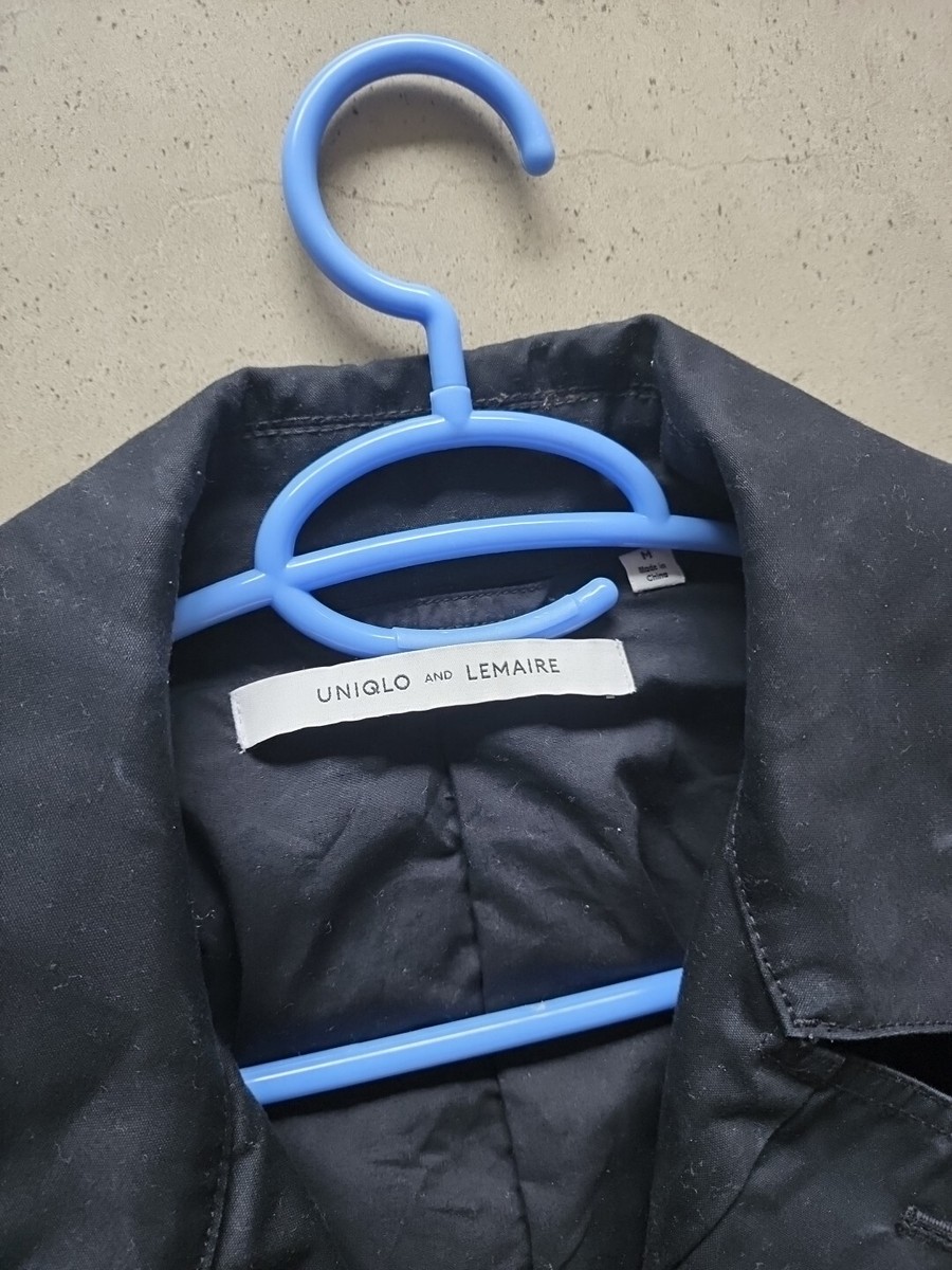 Uniqlo U Lemaire Double Breasted Belt Trench Coat cotton Navy 