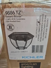 Kichler Lighting 9886TZ Traditional Flush Mount Light In Tannery Bronze Finish