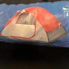 Tent 9ft- 9ftx56 Inch Sleeps 4, Quick Pitch, Pocket Socket 2 Inner Org Compass 4