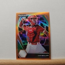 2021 Prizm Draft Picks Baseball Ian Moller base NEON ORANGE Prizm 32/50 # PDP103