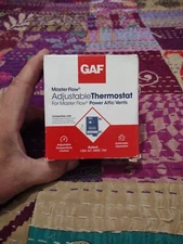 GAF MasterFlow Manual Adjustable Thermostat for Power Attic Vents 900321 Open Bx