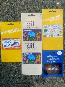 Toys "R" Us  Babies ‘R’ Us  - Gift Card Assorted Design Collection - lot of 5
