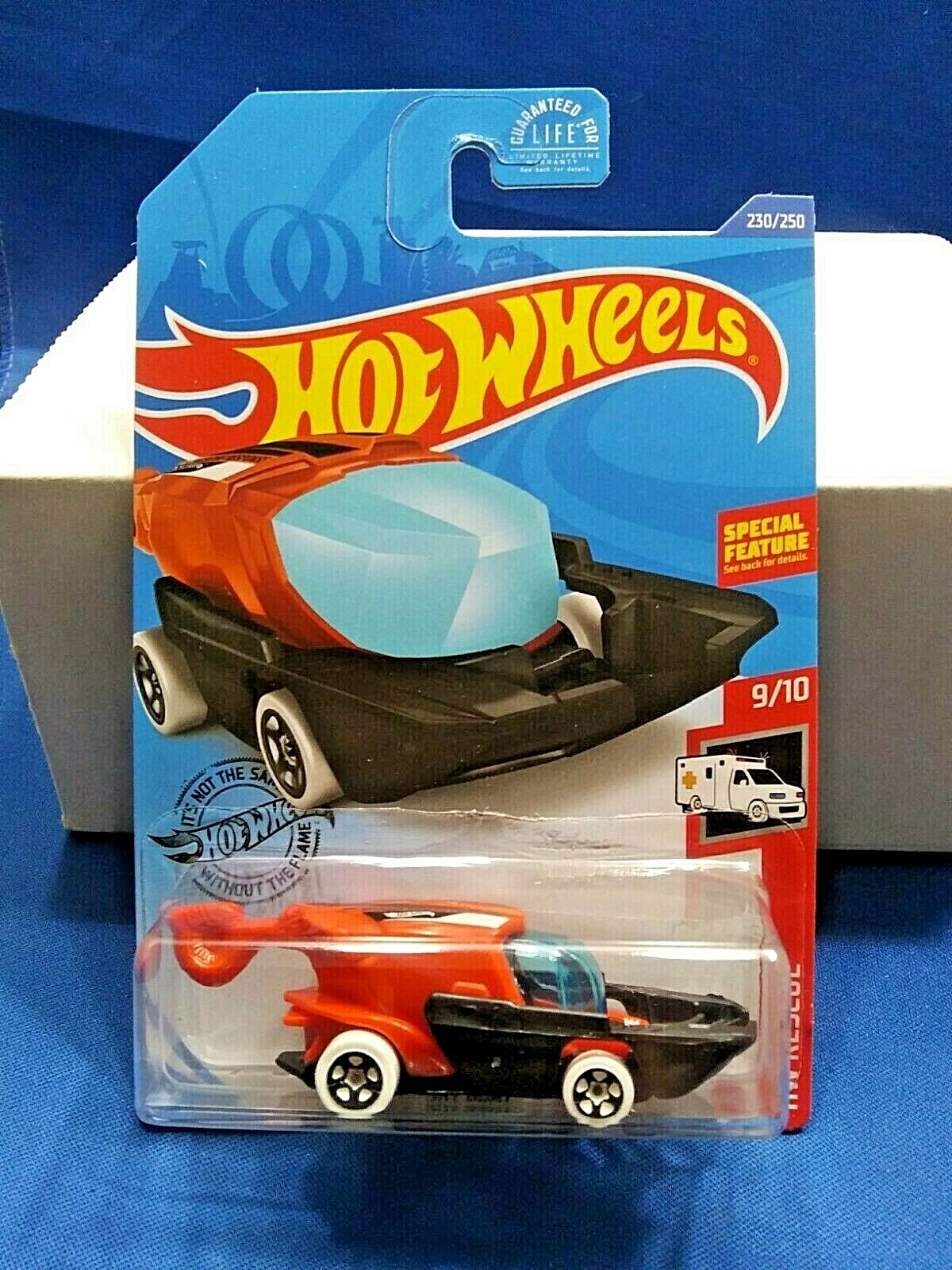 Hot Wheels Sky Boat HW Rescue #9/10 2020 N Case #230 Orange Die-Cast 1:64 Scale