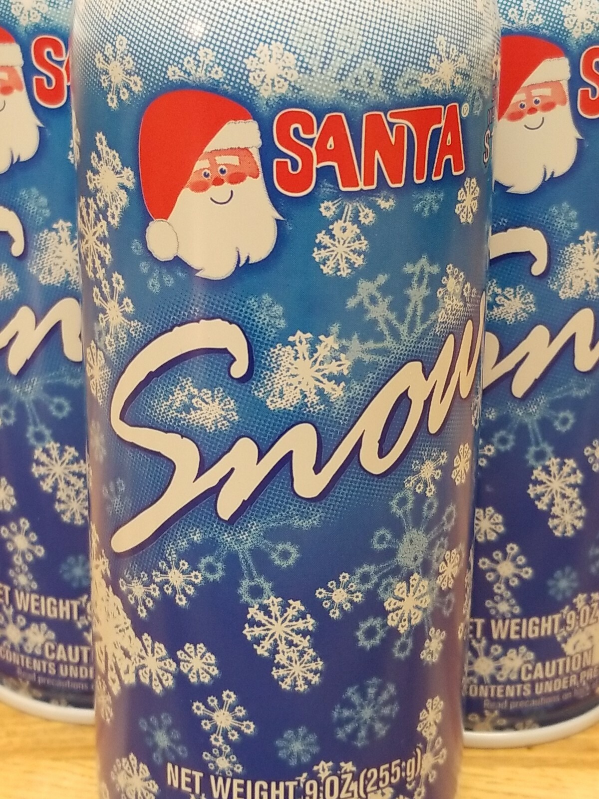 2 Cans Chase Santa Snow Aerosol Fake Tree Christmas Decor 9oz Can Snow