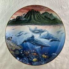 HAWAIIAN MUSES Plate Underwater Paradise Robery Lyn Nelson Danbury Mint + COA