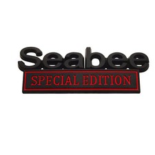 1x For Seabee SPECIAL Edition emblem Badge Decal Sticker for Universal Car Red