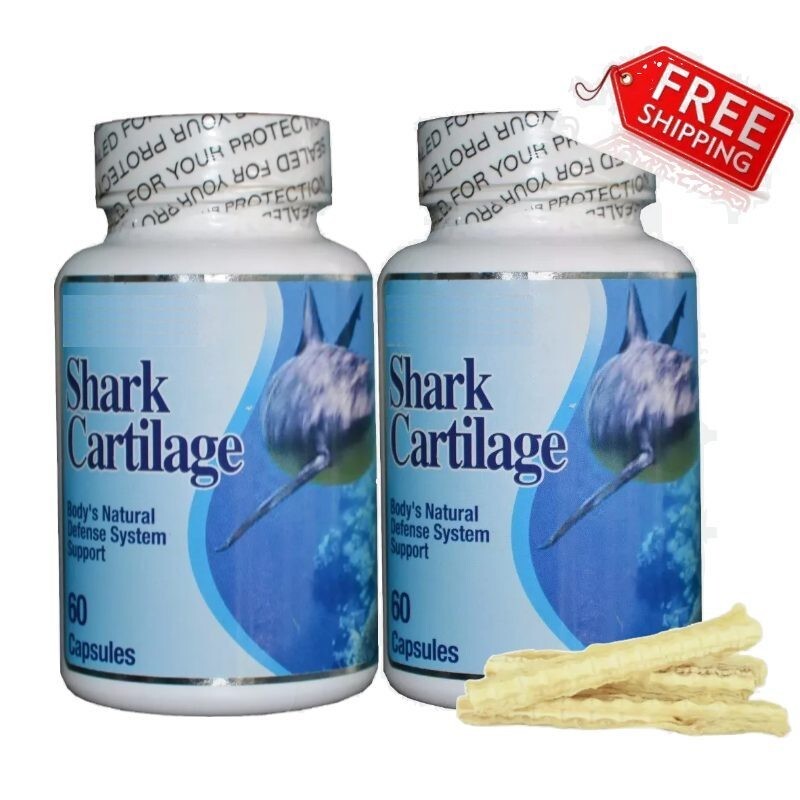 2 Shark Cartilage Body Natural Defense Joint Support Capsules Cartilago Tiburon