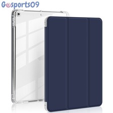 PU Leather Case For iPad 7th 8th 9th Gen 10.2" Air 11" M2/3/4 Clear Back Cover