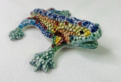 Antoni Gaudi Mosaic Dragon Figurine 5  Lizard Sculpture Parc Guell Spain 2014