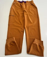 Figs Women’s Scrub Bottoms Size S/T Small Tall Orange Jogger Style# W20SW2028T