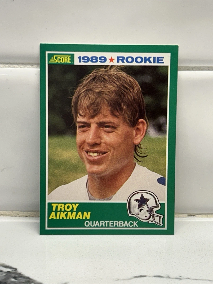 Troy Aikman Football SCORE Rookie Sports Trading Card Singles for