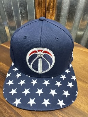 Adidas Sample Washington Wizards Navy Stars & Stripes Snapback Hat NWOT
