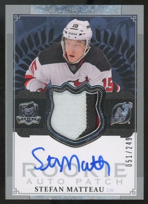 2013-14 Upper Deck The Cup Stefan Matteau RC Patch Auto RPA /249 #113