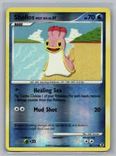 Shellos 2009 West Sea ⭐️ 80/111 Reverse Holo Rising Rivals Pokemon LP CUTE