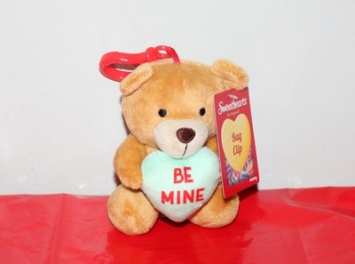 Iscream Sweethearts Valentine Keychain Be Mine Bear Plush 4'' *NEW*