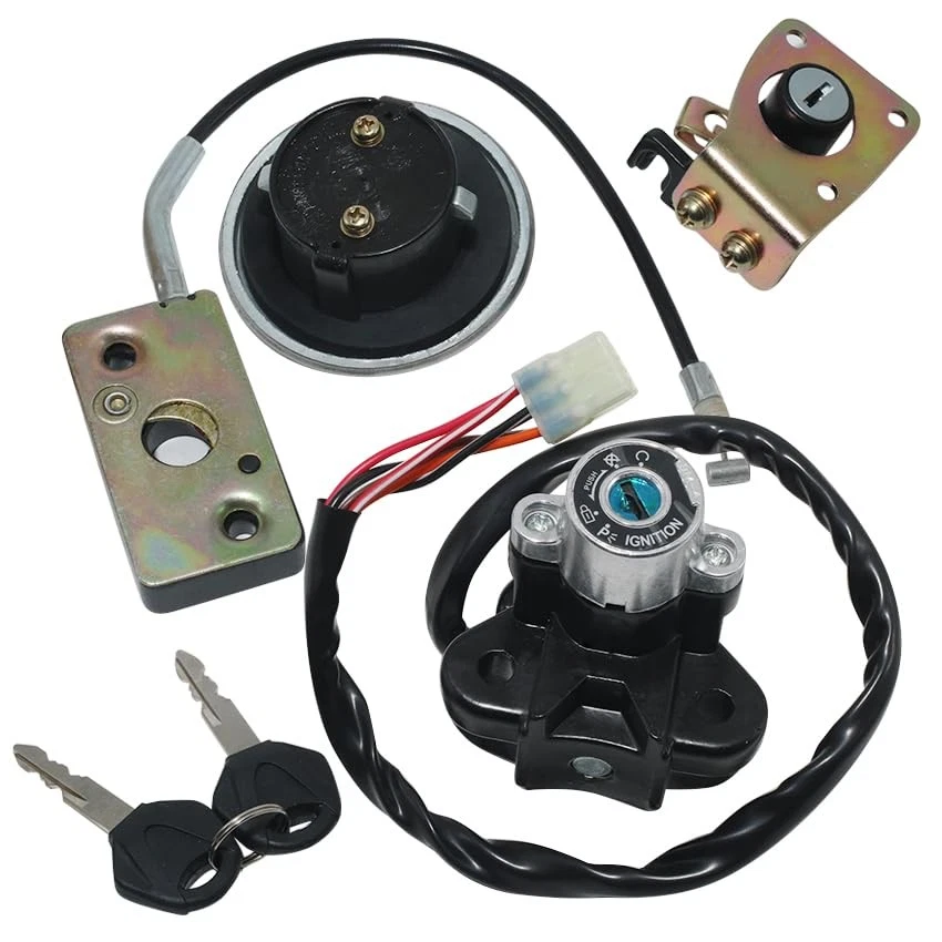 Juego de llaves de bloqueo de tapa de gas interruptor de encendido para Suzuki GZ125 Marauder 98-03 GZ250 99-11 Foto 2 de 4