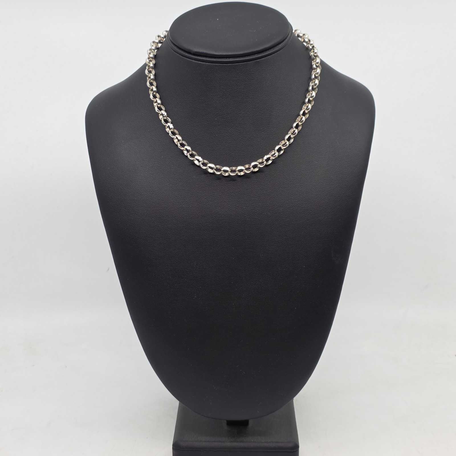 Unique Circular Link Sterling Silver 925 Necklace… - image 2