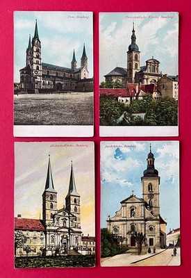 4 x AK BAMBERG in Bayern um 1910 Dom, Michaelskirche, Jacobskirche   ( 177024