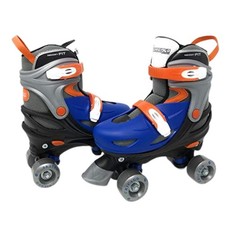 Chicago Skates Adjustable Quad Roller Skate Blue/Black/Orange Medium 1 - 4