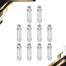 Steel Straight Hydraulic Grease Fitting Accessories M8 x 1mm Thread 10Pack