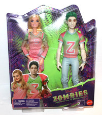 NEW Disney Zombies Dolls Addison Wells & Zed Necrodopolis Doll 2-Pack Mattel