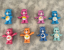 Care Bears 8pc Small Plastic Figurine Set Cheer Share Good Luck  more