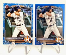 2025 Bowman 1st  /150 Walker Janek Card lot Bowman Paper / Bowman Chrome
