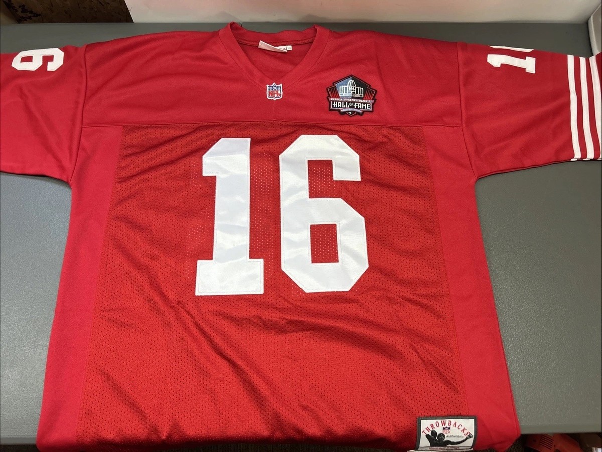 Mitchell & Ness Joe Montana Throwbacks Red 49ers 16 1989 Size 56