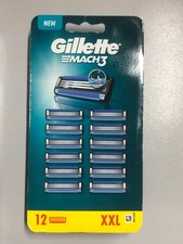 Gillette Mach3 XXL Razor Blades For Men, 12 Razor Blade Refill Cartridges