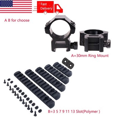 3 5 7 9 11 13 Slot Section Polymer Picatinny Rail/Low Profile 30mm Ring Mount US
