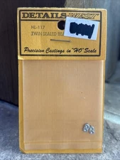 Details West HO Scale Cast Metal Headlight (2) Twin Sealed Beam Late HL-117 NIP