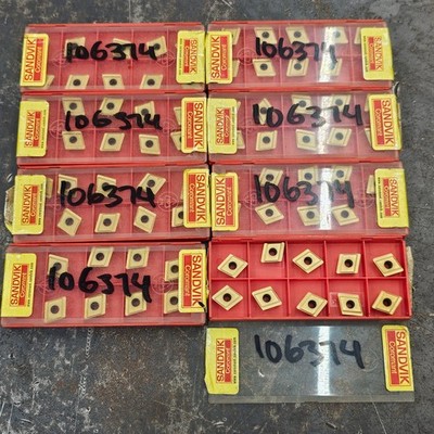 Qty 10 Sandvik 800 10T308 800-10T308M-C-G 1025 Grade Carbide Drill Inserts