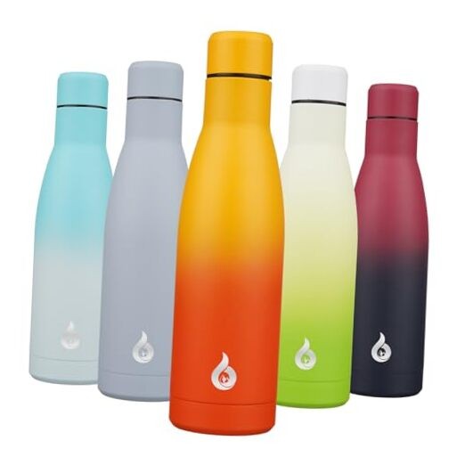 17oz Stainless Steel Water 17 Ounces Sunset Orange