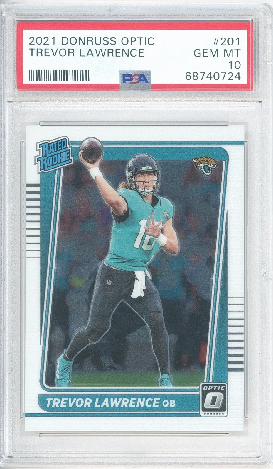 Trevor Lawrence Panini Donruss Optic #201 Base