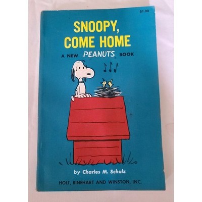 Snoopy Come Home by Charles M Schulz A Peanuts Book Paperback Comic Strip VIDEO