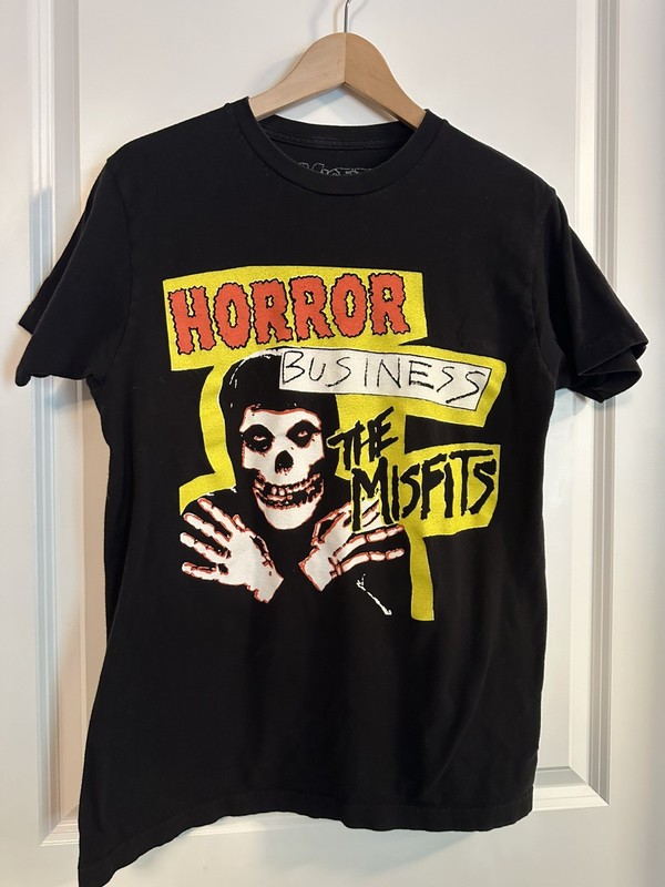THE MISFITS (2021) Official Merch "Horror Business" Crimson Ghost T-Shirt Large