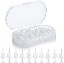 Plastic Earrings, 200 PCS Clear Earrings for Sports, Transparency Plastic Post E