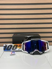 100% Armega United Goggle - White / Blue - Hi...