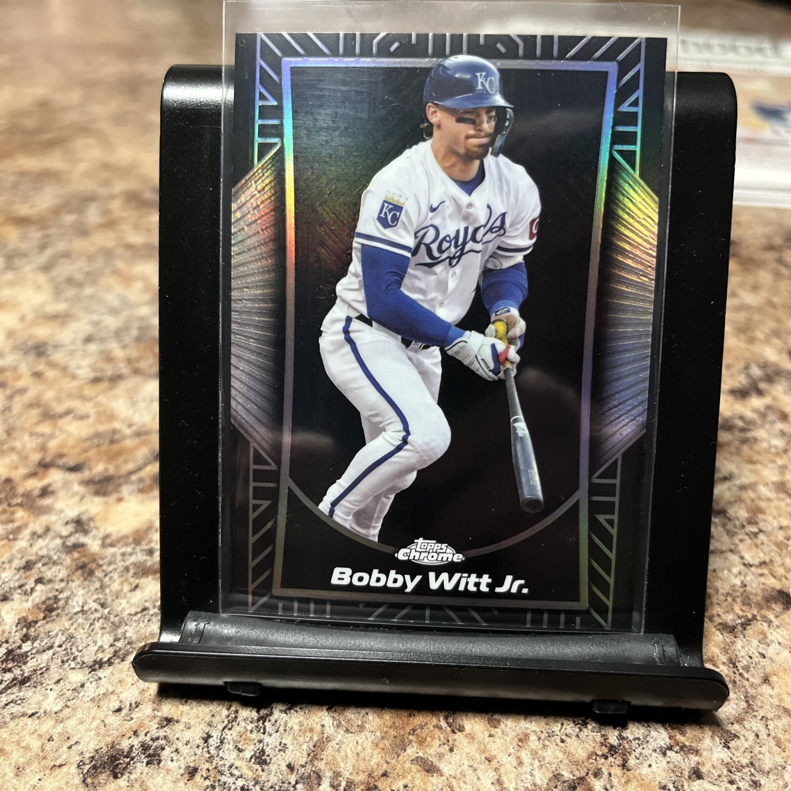 Bobby Witt Jr 2025 Topps Chrome Black Shadow Etch #SE-10 Case Hit Beauty