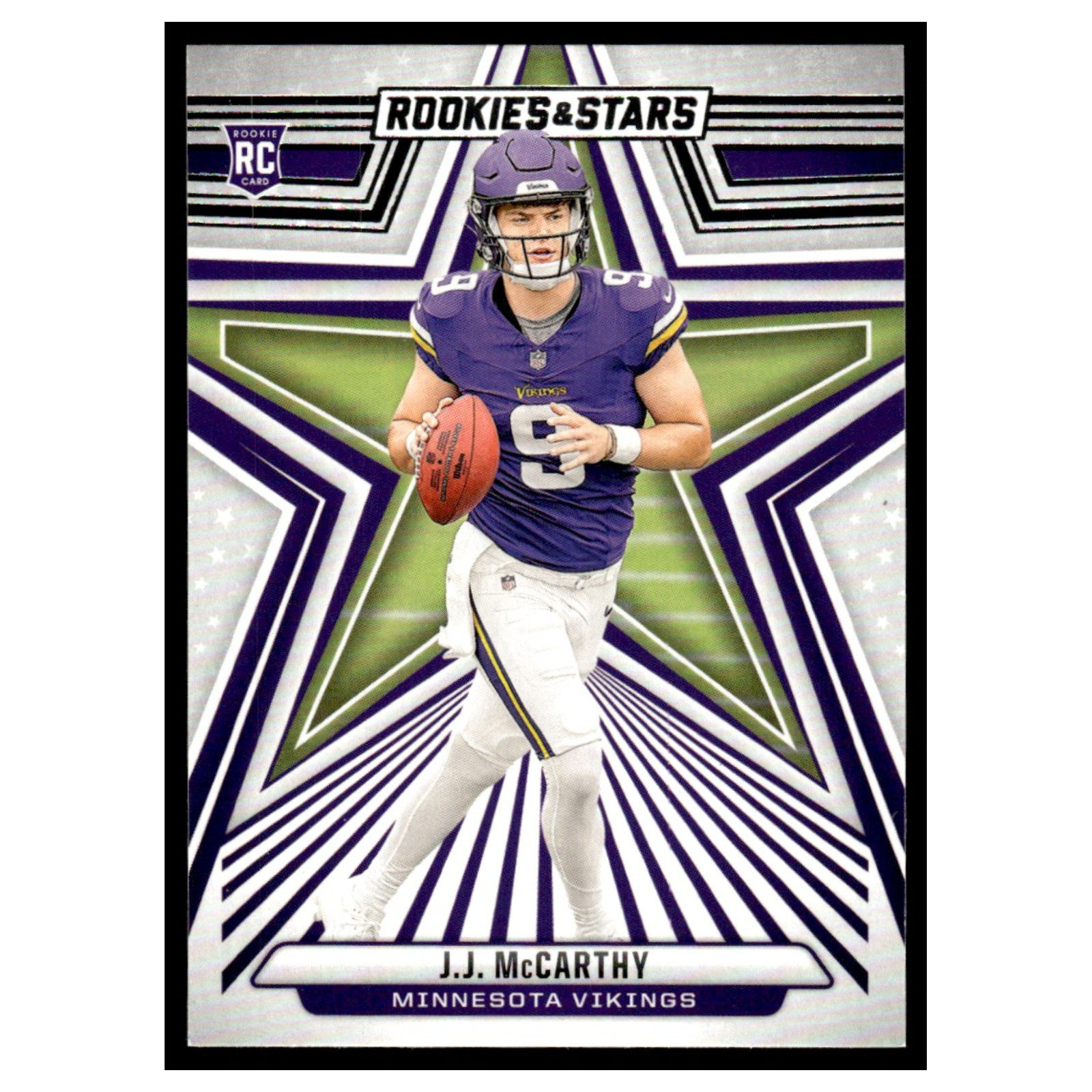 J.J. McCarthy Rookie #135 2024 Panini Rookies - Stars Minnesota Vikings Football