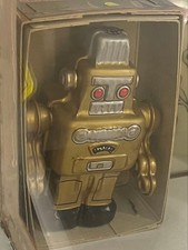 Japanese Tin Toy Vintage Robot Wind Up Smoking Robot Showa Retro
