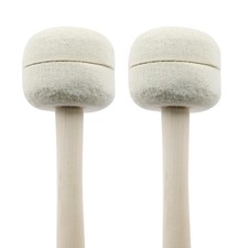 2Pcs Bass Drum Mallets 14" Length Wool Felt Drum Mallets Bass Drum Sticks Per...