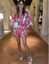 Zimmermann Peggy Shirt & Shorts Set Size 0/1
