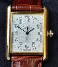 Must de Cartier 2413 Vermeil Tank watch large 3
