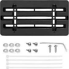Front License Plate Bracket Holder, Bumper Car Tag Frame Mount Adapter Kit with