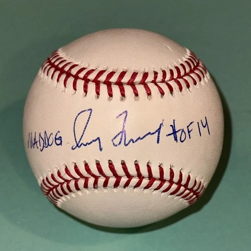 GREG MADDUX (CUBS) Signed Official MLB Baseball Beckett (BAS) w/ 2 INSCRIPS