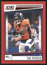 2022 Score Red #76 Tim Patrick Denver Broncos 37176