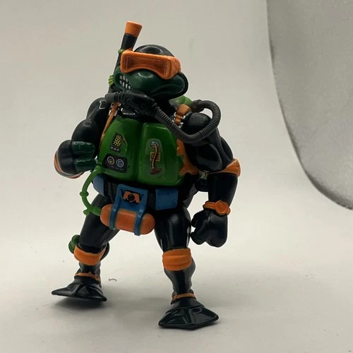 Vintage Teenage Mutant Ninja Turtles TMNT 1992 Navy Seal Mike Military II Figure